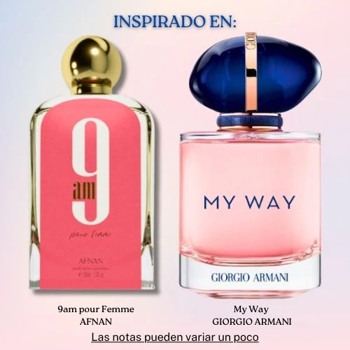 9 Am Pour Femme EDP 100 ML - Afnan - (Inspirado en My Way)