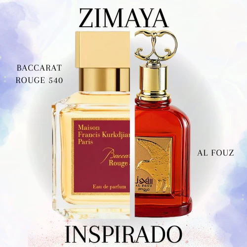 Al Fouz EDP 100 ML Unisex - Zimaya - (Inspirado en Baccarat Rouge 540)