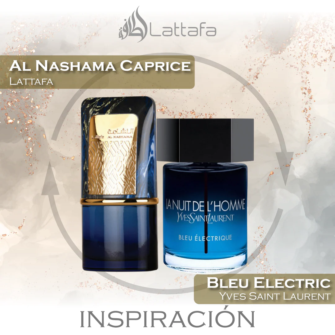Al Nashama Caprice EDP 100 ML Unisex - Lattafa - (Inspirado en Bleu Électrique)