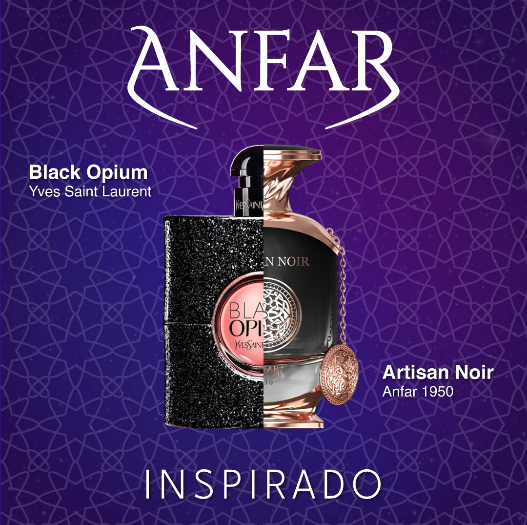 Artisan Noir Extrait de Parfum 100 ML For Woman - Anfar 1950 - (Inspirado en Black Opium)