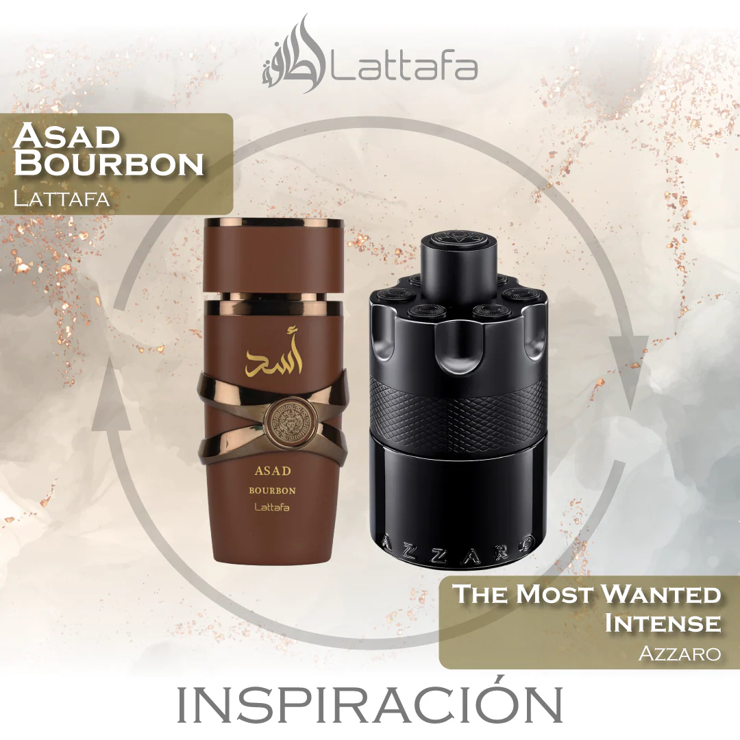 Asad Bourbon EDP 100 ML - Lattafa -(Inspirado en The Most Wanted EDP Intense)