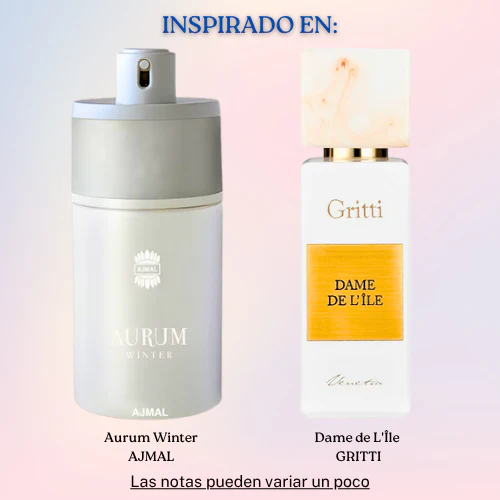 Aurum Winter EDP 75 ML Unisex - Ajmal - (Inspirado en Dame de L'Île)
