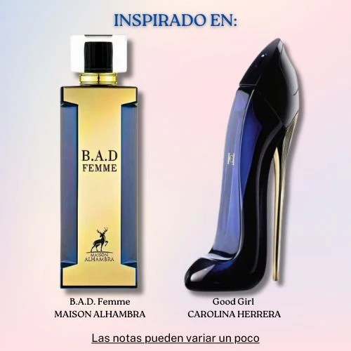 Bad Femme EDP 100 ML - Maison Alhambra - (Inspirado en Good Girl).