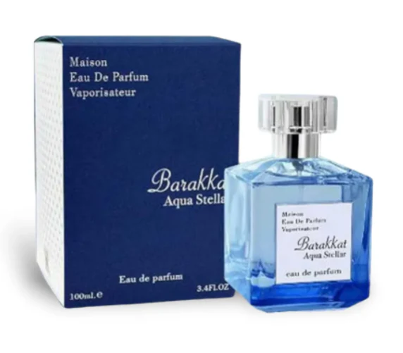Barakkat Aqua Stellar EDP 100 ML - Fragrance World - (Inspirado en Aqua Celestia Cologne Forte) - Image 2