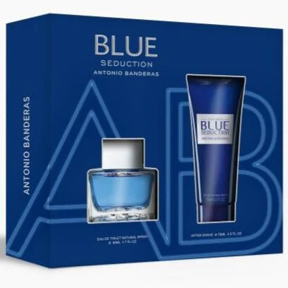 Blue Seduction For Men EDT 50 ML + After Shave Balm 75 ML - Antonio Banderas