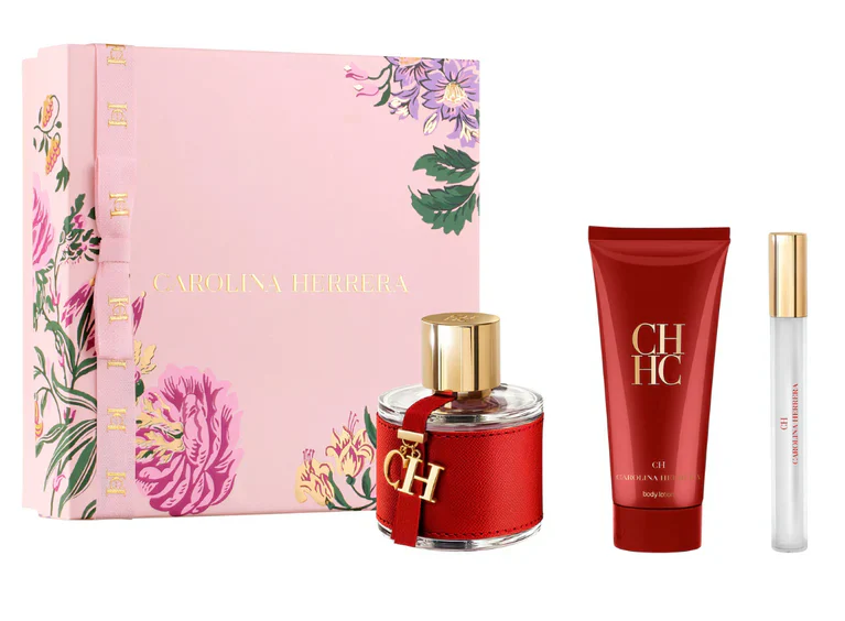 Ch Women EDT 100 ML + Travel 10 ML + Body Lotion 100 ML Estuche - Carolina Herrera