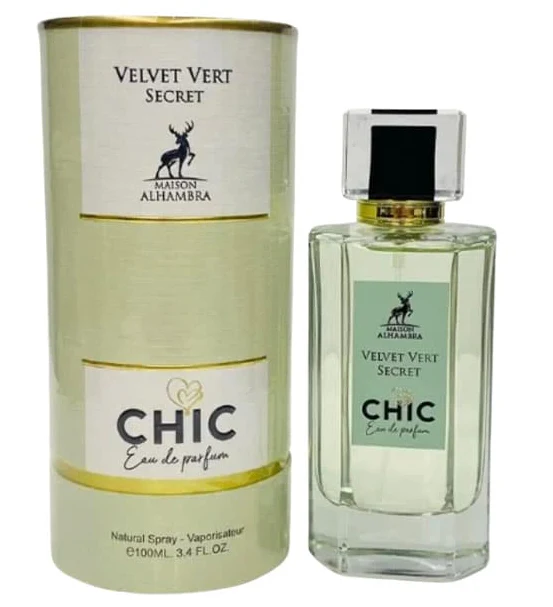 Chic Velvet Vert Secret EDP 100 ML for Women - Maison Alhambra (Inspirado en First Love)
