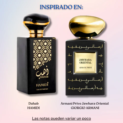 Dahab EDP 100 ML Unisex - Hamidi (Inspirado en Prive Jawhara Oriental)
