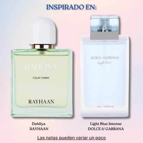Dahliya EDP 100 ML for Her  - Rayhaan (Inspirado en Light Blue Intense)