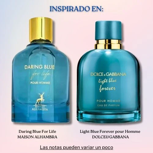 Daring Blue For Life pour Homme EDP 100 ML - Maison Alhambra (Inspirado en Light Blue Forever pour Homme)