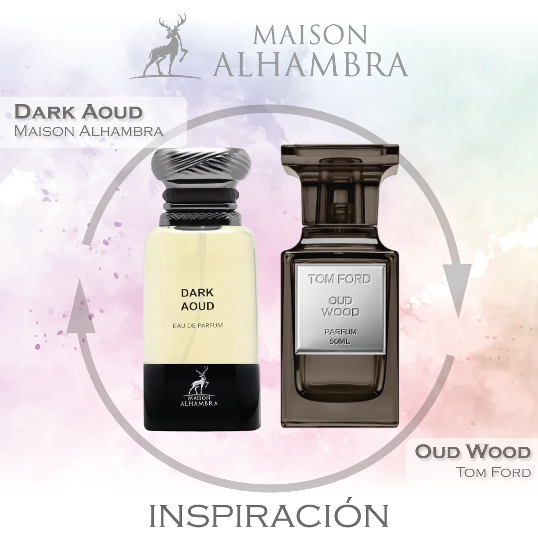Dark Aoud EDP 80 ML Unisex - Maison Alhambra (Inspirado en Oud Wood)