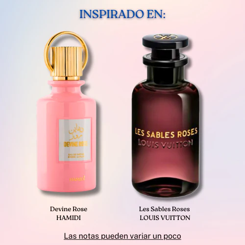 Devine Rose EDP 100 ML For Women - Hamidi (Inspirado en Les Sables Roses)