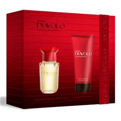 Diavolo EDT 50 ML + After Shave Balm 75 ML Estuche - Antonio Banderas