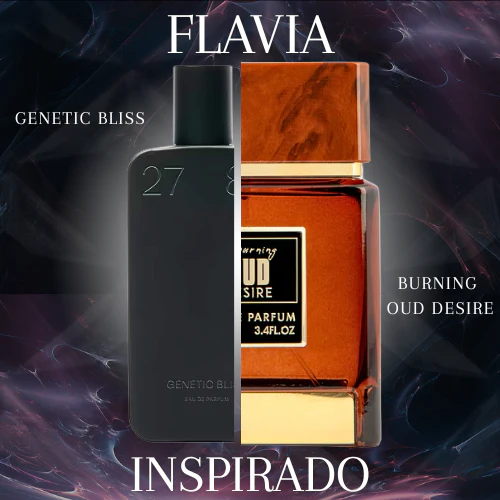 Burning Oud Desire EDP 100 ML Unisex - Flavia - (Genetic Bliss)