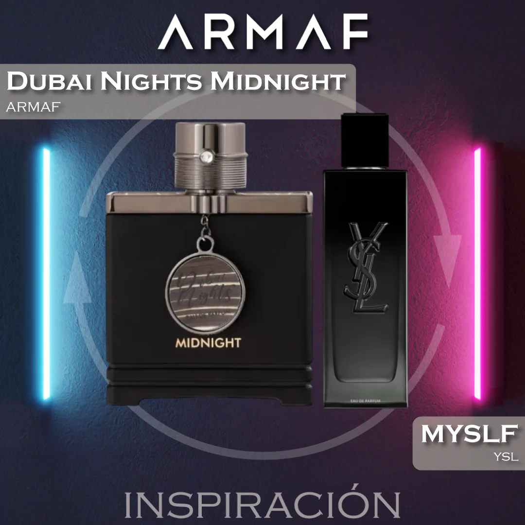Dubai Nights Midnight Man EDP 100 ML - Armaf (Inspirado en MYSLF Eau de Parfum)