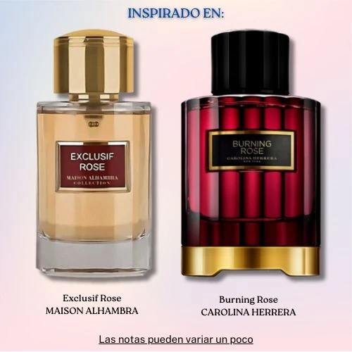 Exclusif Rose EDP 100 ML - Maison Alhambra (Inspirado en Burning Rose)