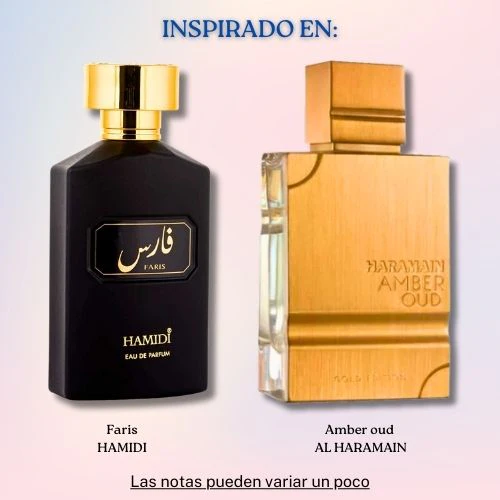 Faris EDP 100 ML - Hamidi (Inspirado en Amber Oud)