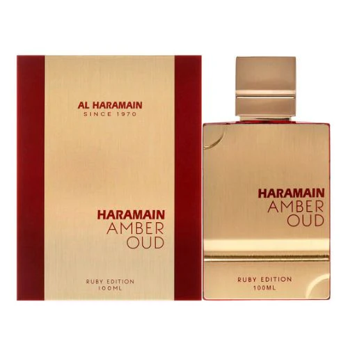 Haramain Amber Oud Ruby Edition EDP 100 ML Unisex - Al Haramain (Inspirado en Baccarat Rouge 540 de Maison) - Image 2