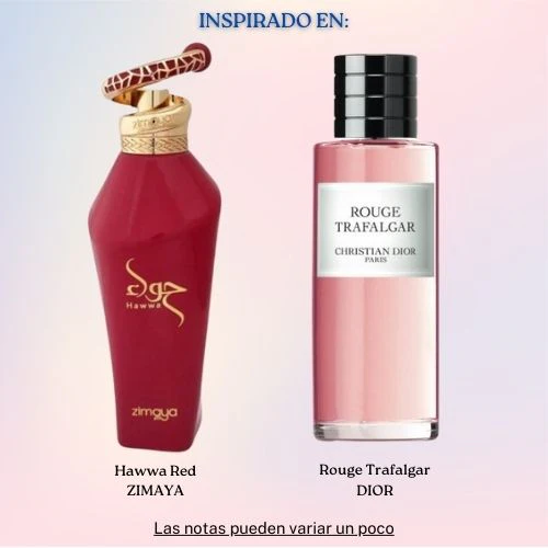 Hawwa Red EDP 100 ML Unisex - Zimaya - (Inspirado en Rouge Trafalgar)