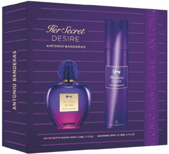 Her Secret Desire EDT 80 ML + Deo 150 ML Estuche - Antonio Banderas