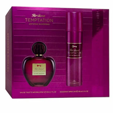 Her Secret Temptation EDT 80 ML  + Deo 150 ML  Estuche -  Antonio Banderas