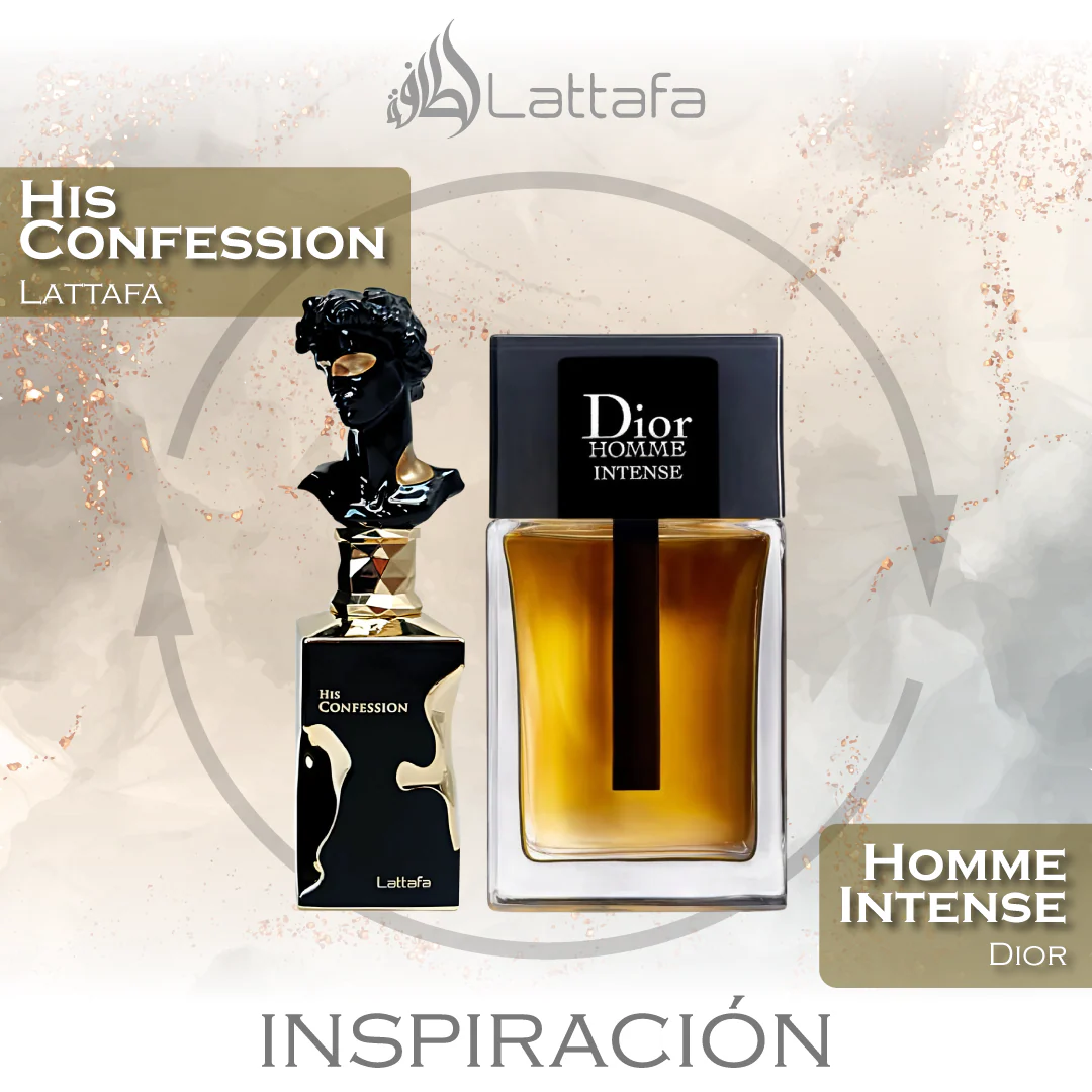 His Confession EDP 100 ML for Men - Lattafa - (Inspirado en Homme Intense)