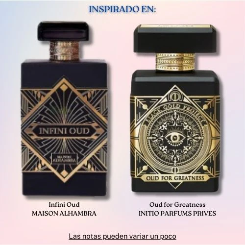 Infini Oud EDP 100 ML Unisex - Maison Alhambra (Inspirada en Oud For Greatness)