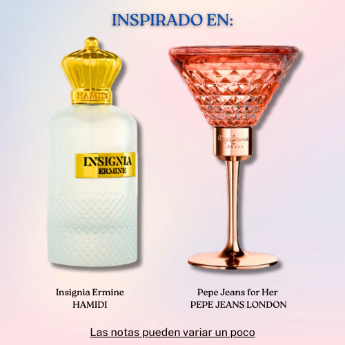 Insignia Ermine Parfum 105 ML Unisex - Hamidi (Inspirada en Pepe Jeans for Her)