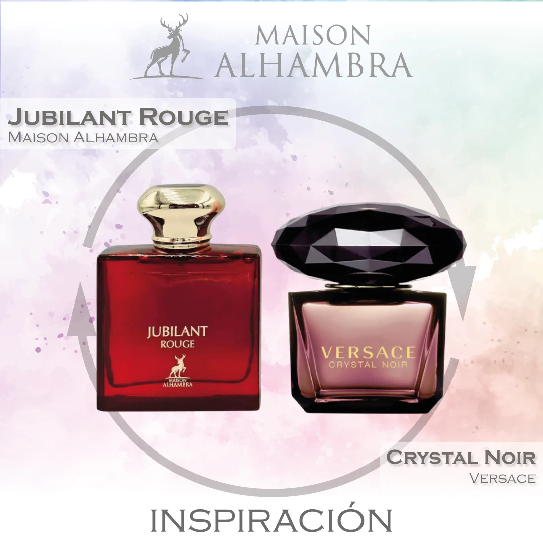 Jubilant Rouge  EDP 100 ML for Women - Maison Alhambra - (Inspirado en Crystal Noir)