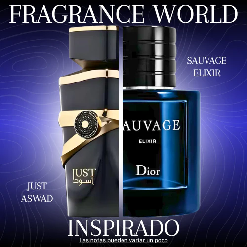 Just Aswad EDP 100 ML for Men - Fragrance World - (Inspirado en Sauvage Elixir)