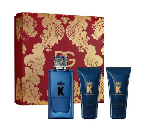 K by Dolce & Gabbana EDP 100 ML + S/G 50 ML + Balsamo 50 ML Estuche for Men - Dolce & Gabbana
