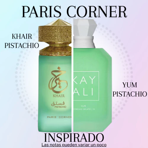 Khair Pistachio EDP 100 ML Unisex - Paris Corner - (Inspirado en Yum Pistachio Gelato | 33)