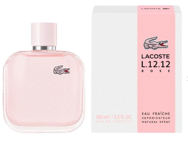 L.12.12 EDT Rose Eau Fraiche For Her 100 ML - Lacoste