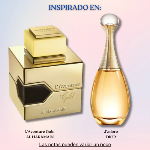 L´Aventure Gold EDP 100 ML For  Women - Al Haramain - (Inspirado en J'adore)