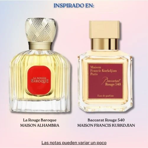 La Rouge Baroque EDP 100 ML Unisex - Maison Alhambra (Inspirado en Baccarat Rouge 540)