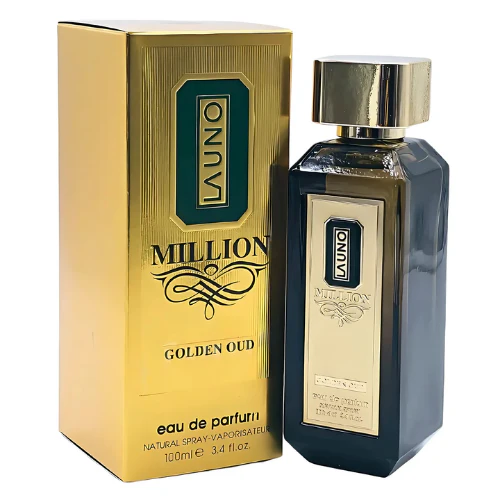 La Uno Million Golden Oud 100 ML EDP - Fragrance World - (Inspirado en 1 Million Golden Oud de Paco Rabanne) - Image 2