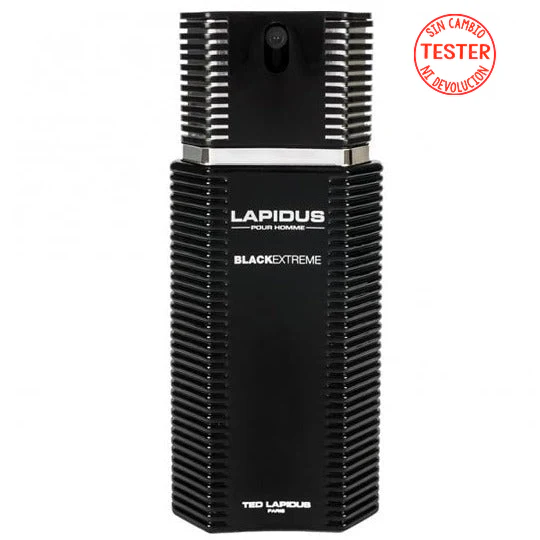 Lapidus Pour Homme Black Extreme  EDT 100 ML(Tester-Probador)  Ted Lapidus