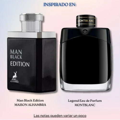 Man Black Edition EDP 100 ML for Men - Maison Alhambra (Inspirado en Legend Eau de Parfum)