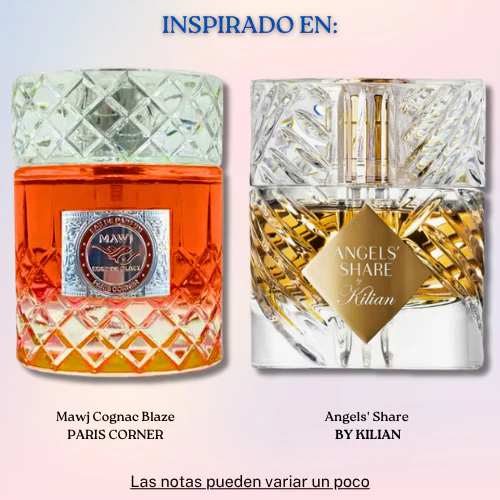 Mawj Cognac Blaze EDP 100 ML Unisex -  Paris Corner (Inspirado en Angels' Share By Kilian)