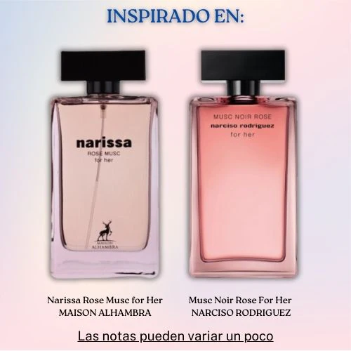Narissa Rose Musc for Her EDP 100 ML - Maison Alhambra (Inspirado en Musc Noir Rose)