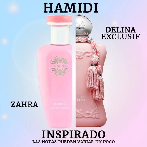 Zahra EDP 100 ML - Hamidi - (Inspirado en Delina Exclusif de Parfums de Marly).