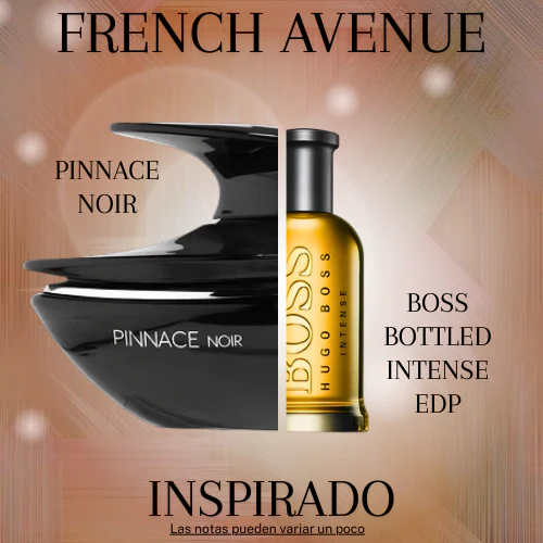 Pinnace Noir EDP 100 ML Unisex - French Avenue - (Inspirado en Boss Bottled Intense Eau de Parfum)