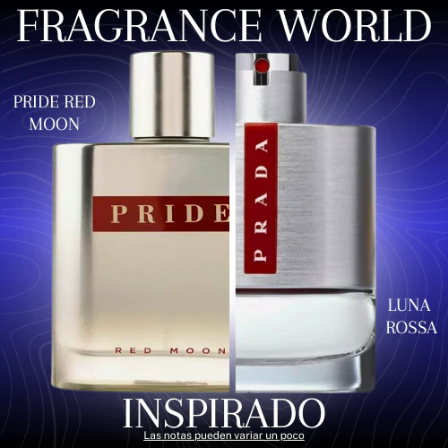 Pride Red Moon EDP 100 ML -  Fragrance World - (Inspirado en Luna Rossa)