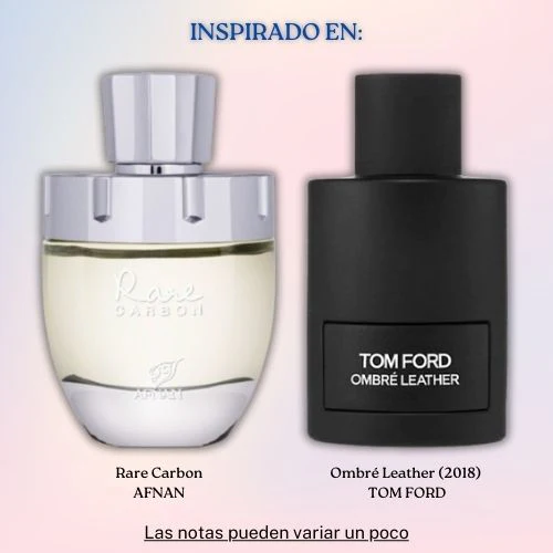 Rare Carbon EDP 100 ML for Men - Afnan - (Inspirado en Ombré Leather (2018).