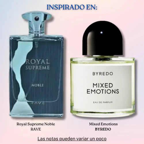 Royal Supreme Noble EDP 100 ML Unisex  - Rave (Inspirado en Mixed Emotions)