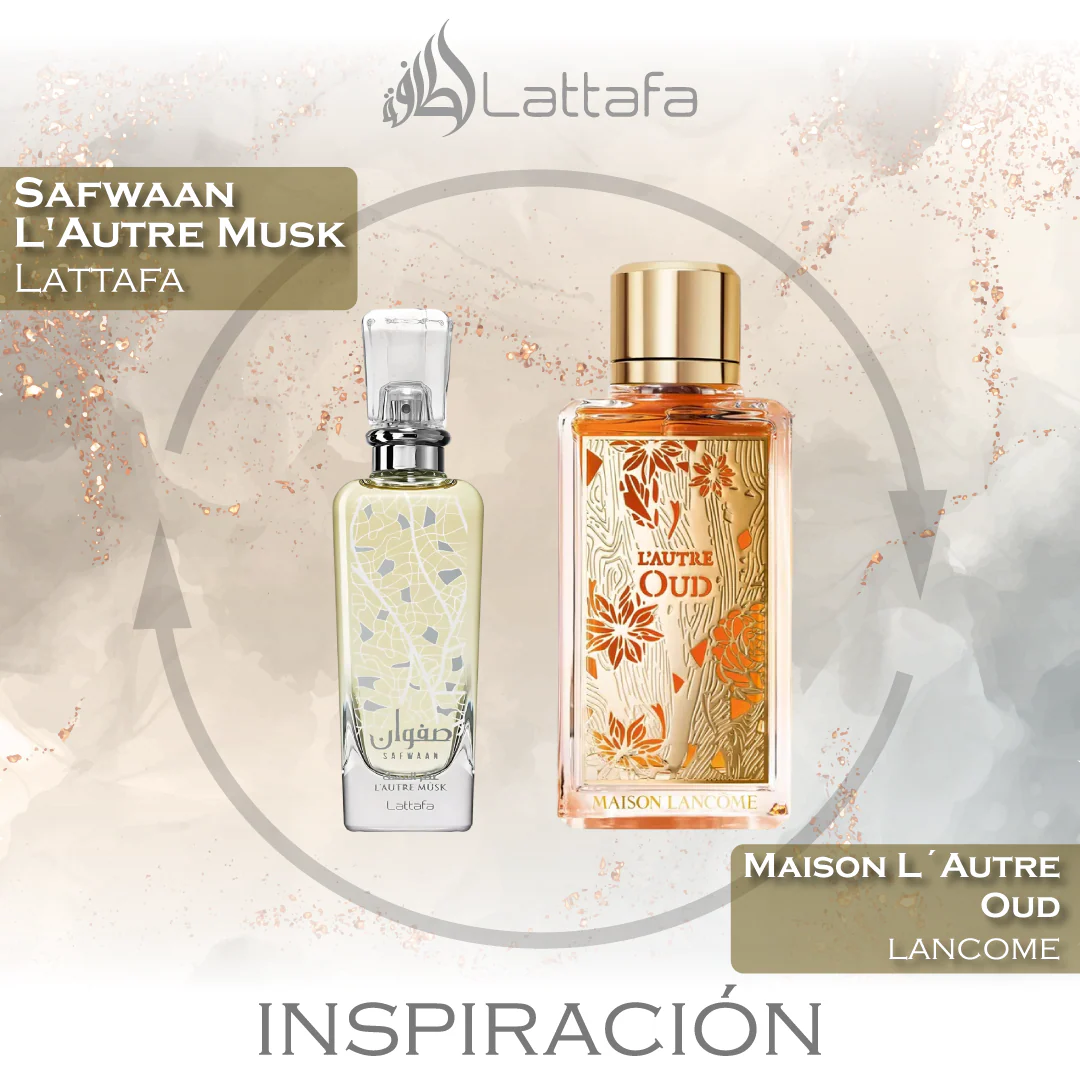 Safwaan L'Autre Musk EDP 100 ML Unisex - Lattafa - (Inspirado Paris Láutre Oud)
