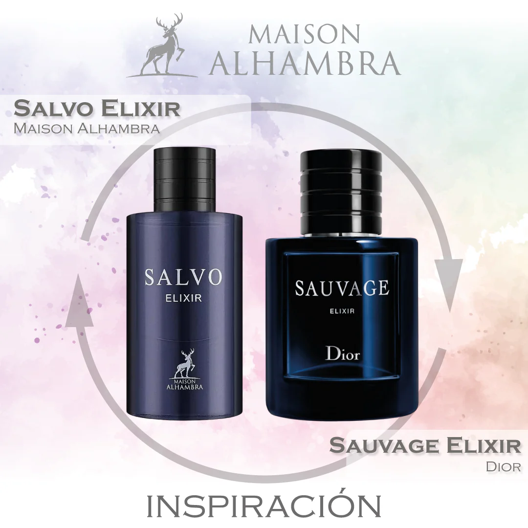Salvo Elixir EDP 60 ML Unisex - Maison Alhambra - (Inspirado En Sauvage Elixir)