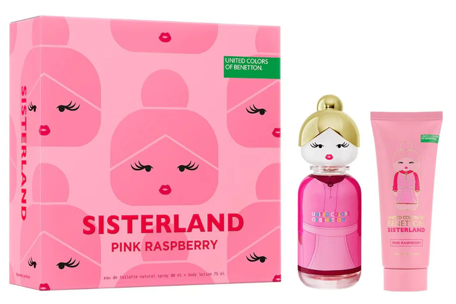 Sisterland Pink Raspberry EDT 80 ML + Body Lotion 75 ML - Benetton