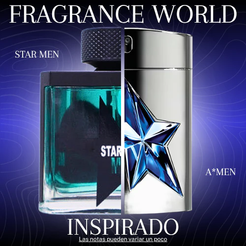 Star Men EDP 100 ML For Men - Fragrance World - (Inspirado en AMen)