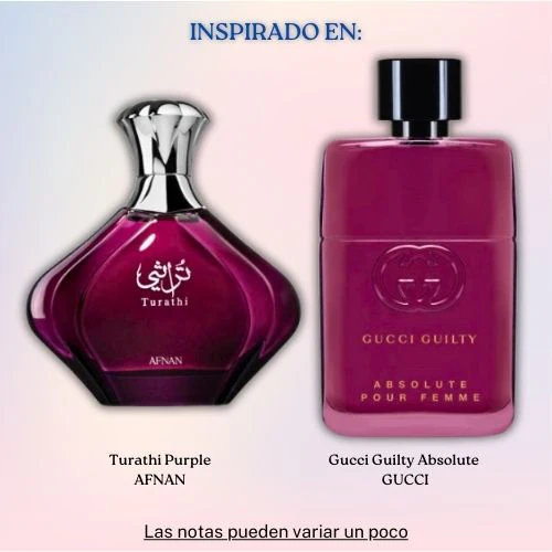 Turathi Purple EDP 90 ML For Women - Afnan - (Inspirado en Guilty Absolute Pour Femme)